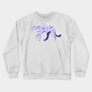 Very Peri Panther with henna motifs Crewneck Sweatshirt